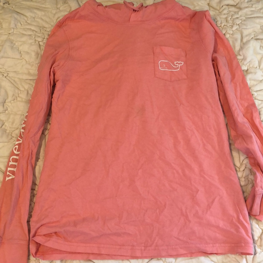 Pink long sleeve hoodie
